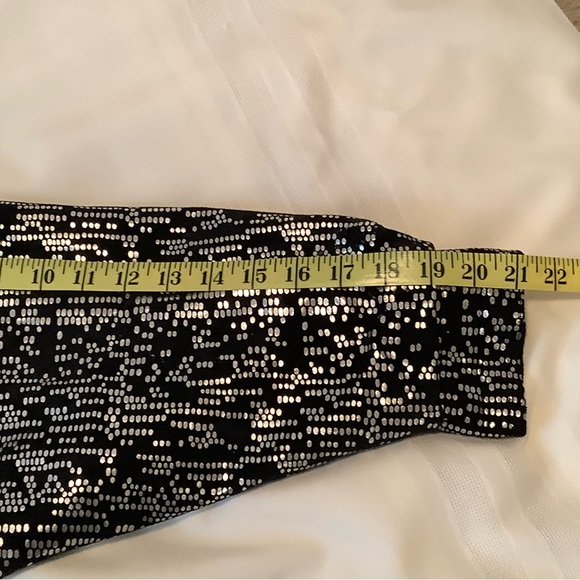 Sequin Black and Silver Bomber Jacket - Picture 8 of 11